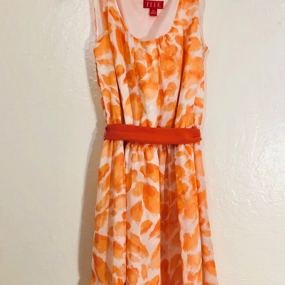 Elle Summer Dress Orange Women's XS